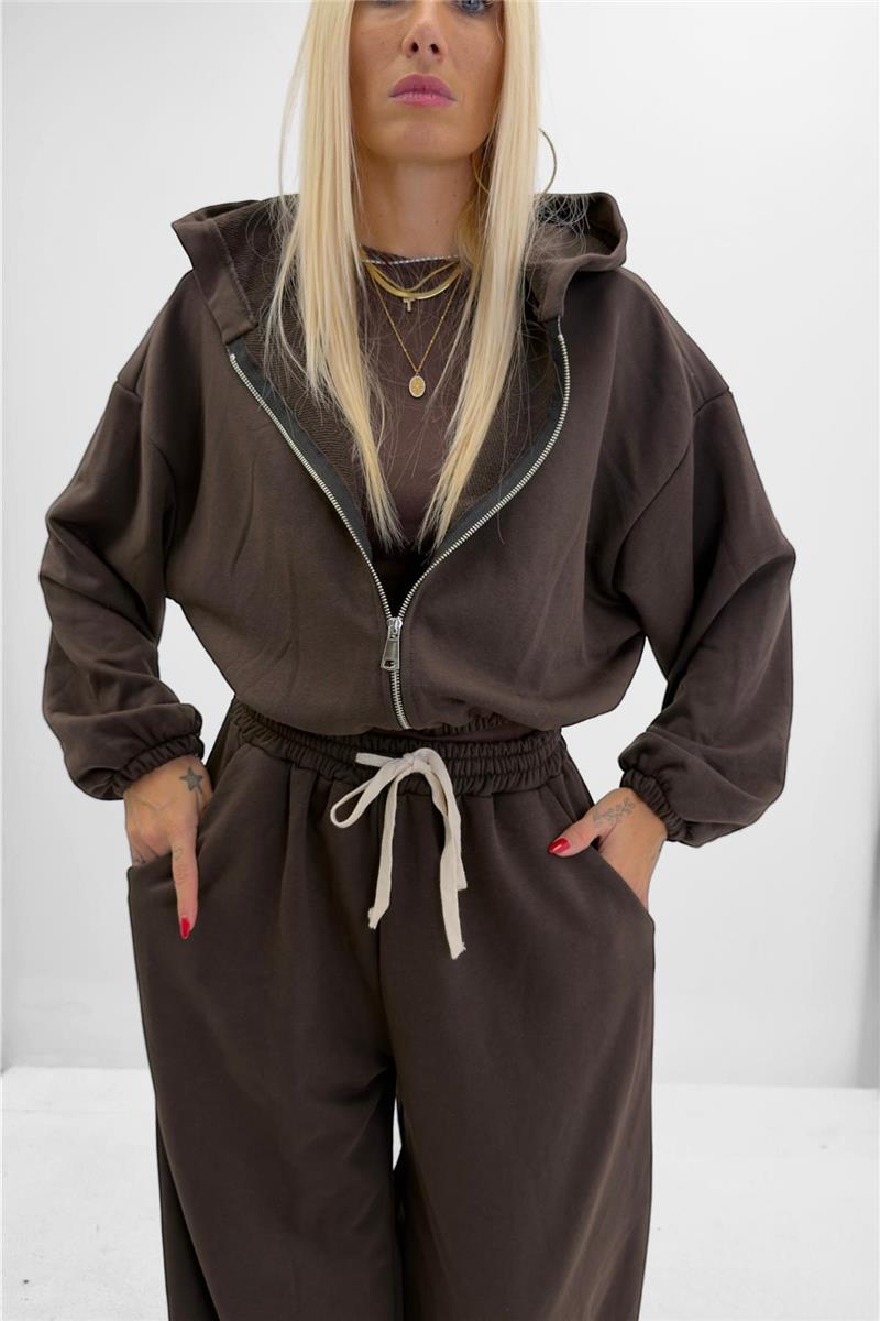 felpa crop con zip she